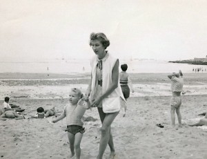 Mom and I - Front Beach - Rockport